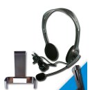 Headset & Belt Clip Bundle for AVM Fritz!Fon X6 black